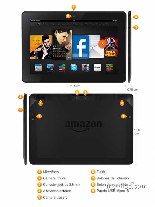Image 4 Tablet Amazon Kindle Fire HDX 8.9