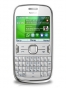 Photos Frontal de Nokia Asha 302 Blanc. Détail de l'écran: Pantalla de inicio